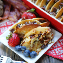 Chocolate Chip Pancake Casserole