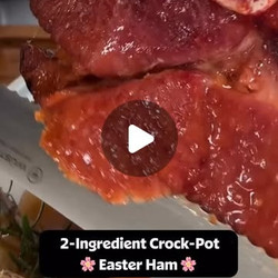 2-ingredient Crock-pot Easter Ham