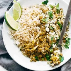 Cilantro Lime Chicken And Lentil Rice Bowls