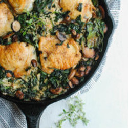Skillet Chicken And Rice With Mushrooms