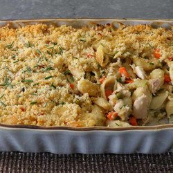 Chicken Pot Pie Pasta Bake