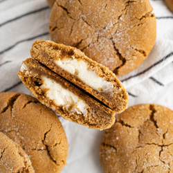 Gingerbread Cheesecake Cookies