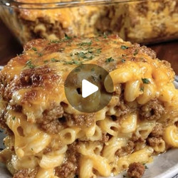 Mac And Cheese Meatloaf Casserole