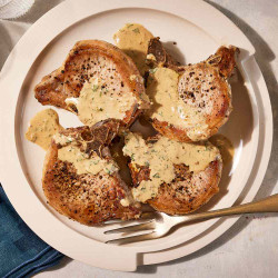 Pork Chops With Mustard Cream Sauce