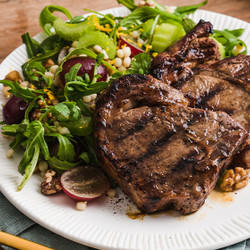 Apricot Glazed Lamb Loin Chops