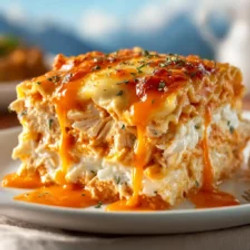 Buffalo Chicken Lasagna With A Ranch Twist