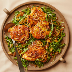 Vinegary Chicken With Raisins