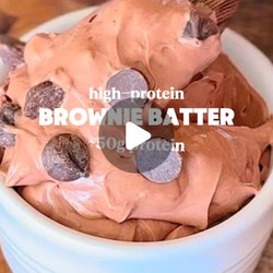 High-protein Brownie Batter (easy &amp; Healthy Snack!)