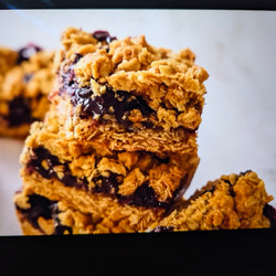 Blueberry Jammy Oat Bars