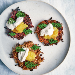 Root Vegetable And Linseed Latkes