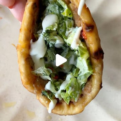 Smash Pita With Greek Salad