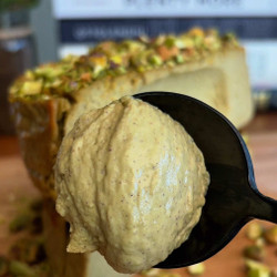High Protein Pistachio Cheesecake