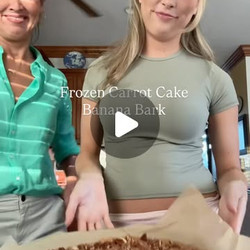 Frozen Carrot Cake Banana Bark