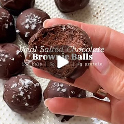 Salted Chocolate Brownie Balls