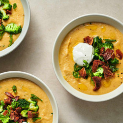 Fully Loaded Vegan Baked Potato Soup Recipe