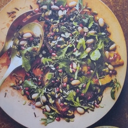 Winter Salad With Cranberry Beans, Squash, And Pomegranate - Cool Beans
