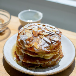 Almond Croissant Pancakes