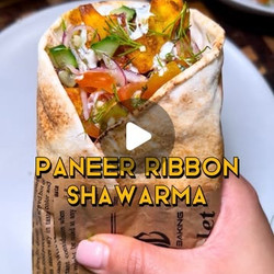 20 Min Paneer Ribbon Shawarma