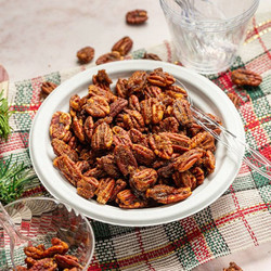 Air Fryer Spiced Candied Pecans