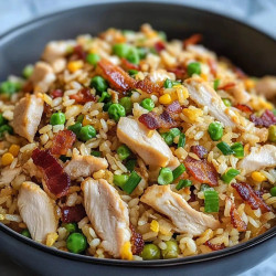 Chicken Bacon Fried Rice
