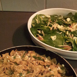 Jamie 15 Mushroom Farfalle Blue Cheese Hazelnut &amp; Apple Salad