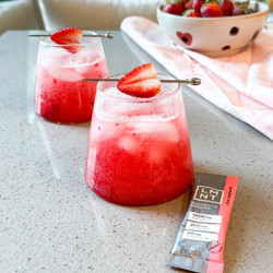raspberry spritz mocktail