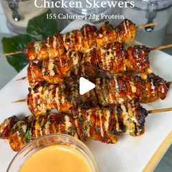 Crispy Bang Bang Chicken Skewers