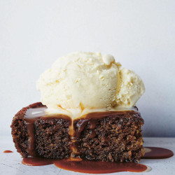 Warm Date Cake With Ginger Gelato