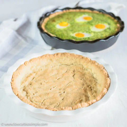 3-ingredient Pie Crust - Gluten-free, Egg-free, Dairy-free