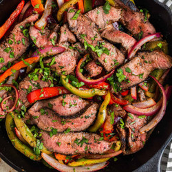 Cilantro Lime Steak Fajitas
