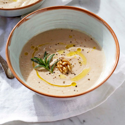 Roasted Cauliflower, Walnut &amp; Rosemary Soup