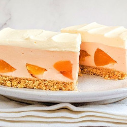 Peaches And Cream Slice easy dessert