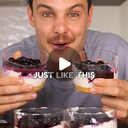 Blueberry Cheesecake Protein Bowls