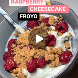 High Protein Raspberry Cheesecake Froyo