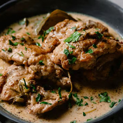Creamy Chicken, Leek &amp; Mushroom Stew