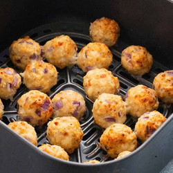 15 Minute Air Fryer Chicken Meatballs