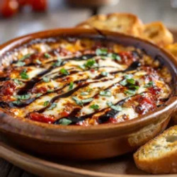 Three-cheese Tomato Bruschetta Dip