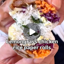 Lemongrass Chicken Rice Paper Rolls - recipe tin eats