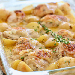 Chicken In Garlic Cream Sauce