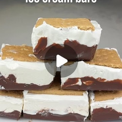 Homemade S'mores Ice Cream Bars