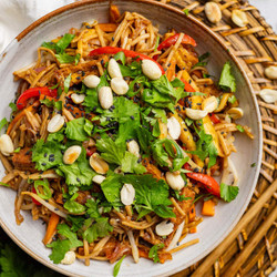 Vegan Pad Thai With Tofu