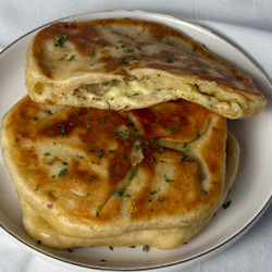 Easy 6 Ingredient Cheesy Garlic Flatbreads