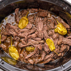 Slow Cooker Italian Pepperoncini Beef