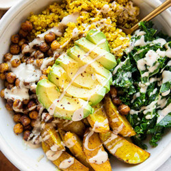 Vegan Turmeric Quinoa Power Bowls