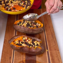 Loaded Sweet Potatoes In The Crock Pot