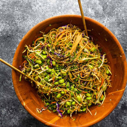Sesame Ginger Edamame Noodles