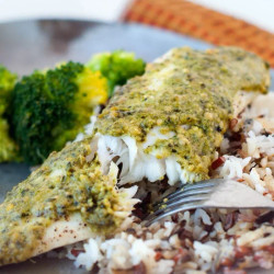 Oven Baked Pesto Tilapia