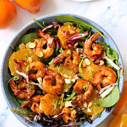 Asian-inspired Orange Salad With Shrimp