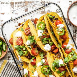Baked Beef Tacos