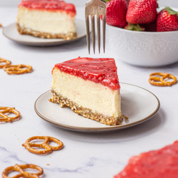 Strawberry Pretzel Cheesecake